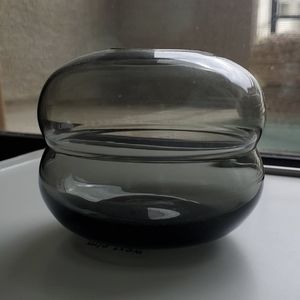 Smoke decorative glass vase